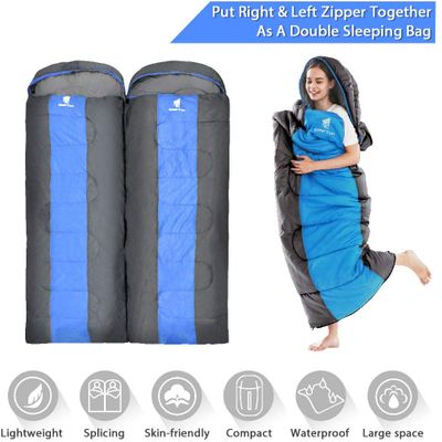 Geertop Portable Camping Sleeping Bag 3 Season Lightweight Waterproof Envelope Sleeping Bag for Adults & Kids On Sale for $ 41.89 at Amazon Canada