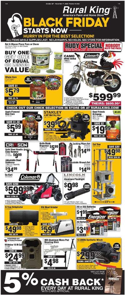 Rural King Weekly Ad Flyer October 25 to November 7