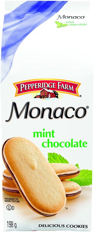 Pepperidge Farm Monaco Mint Chocolate Cookies, 198 g On Sale for $ 1.79 (Save $ 1.20) at Amazon Canada
