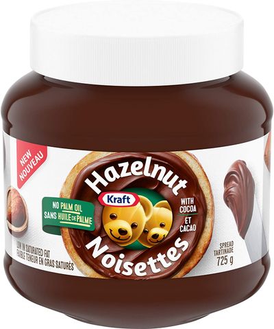Kraft Hazelnut Spread with Cocoa, 725g On Sale for $ 3.77 (Save $ 1.22) at Amazon Canada