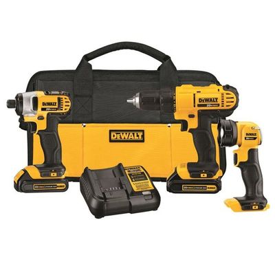 DEWALT 20-Volt Max 3-Tool Power Tool Combo Kit with Soft Case On Sale for $106.77 (Save $122.23) at Lowe's Canada