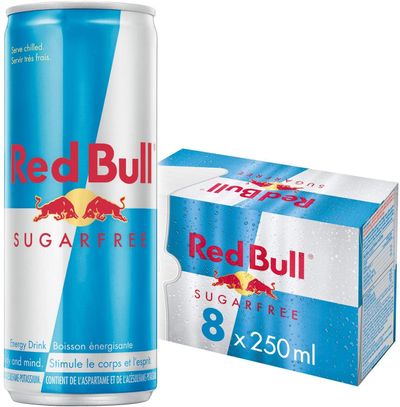 Red Bull Energy Drink, Sugar Free, 250 ml (8 pack) On Sale for $ 13.97 at Amazon Canada