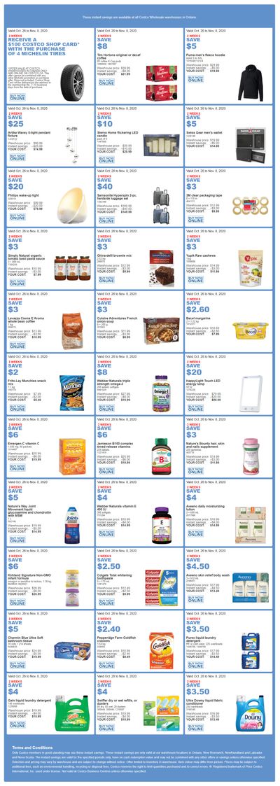 Costco (ON & Atlantic Canada) Weekly Savings October 26 to November 8
