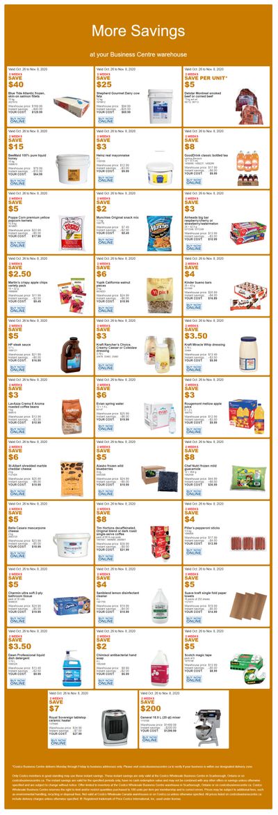 Costco Business Centre (Scarborough, ON) Instant Savings Flyer October 26 to November 8