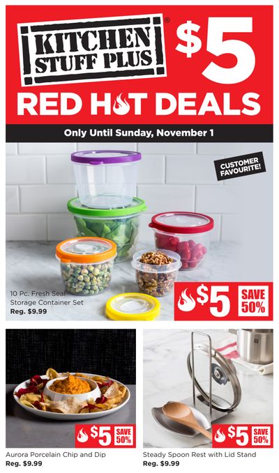 Kitchen Stuff Plus Red Hot Deals Flyer October 26 to November 1 Kitchen Stuff Plus Red Hot Deals Flyer October 26 to November 1
