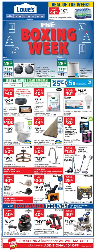 Lowe's Flyer December 19 to 25