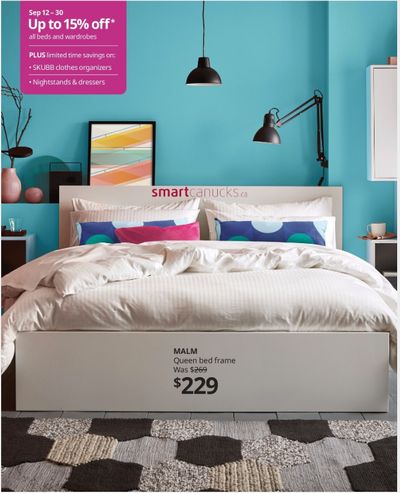 IKEA Canada The Bedroom Event: Save up to 15% off all Beds, Wardrobes, Dressers & Nightstands