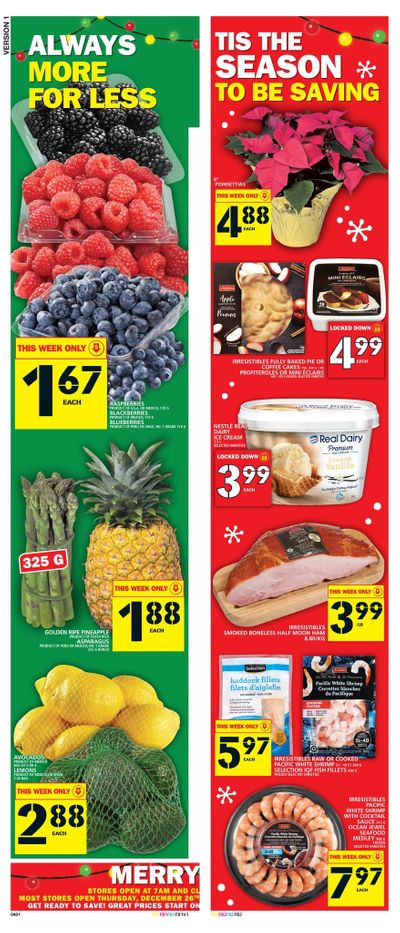 Food Basics (GTA, Kitchener and London Area) Flyer December 19 to 25