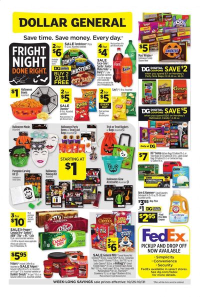 Dollar General Weekly Ad Flyer October 25 to October 31