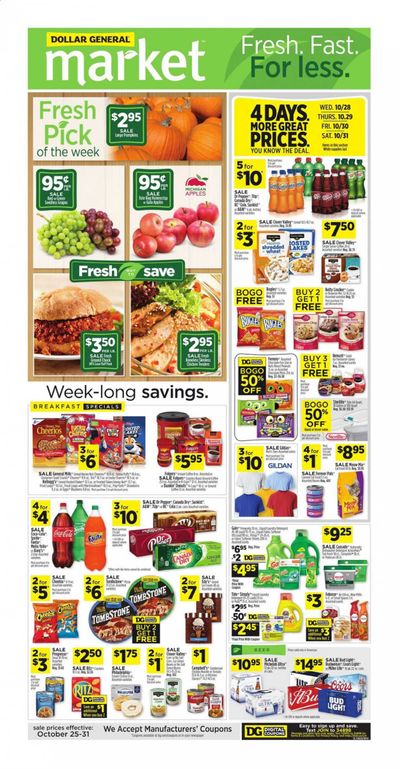 Dollar General (TN) Weekly Ad Flyer October 25 to October 31