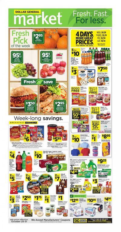 Dollar General (GA) Weekly Ad Flyer October 25 to October 31