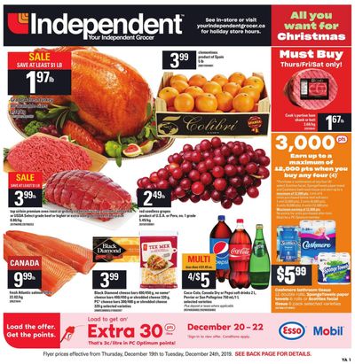 Independent Grocer (ON) Flyer December 19 to 24