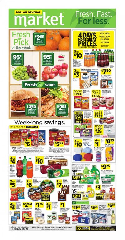 Dollar General (NC) Weekly Ad Flyer October 25 to October 31