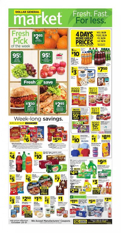Dollar General (SC) Weekly Ad Flyer October 25 to October 31