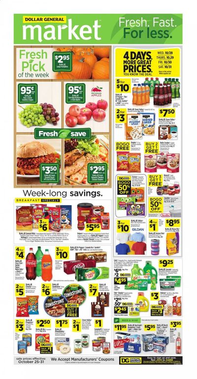 Dollar General (SC) Weekly Ad Flyer October 25 to October 31