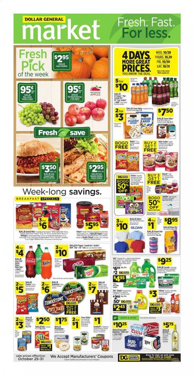 Dollar General (WV) Weekly Ad Flyer October 25 to October 31