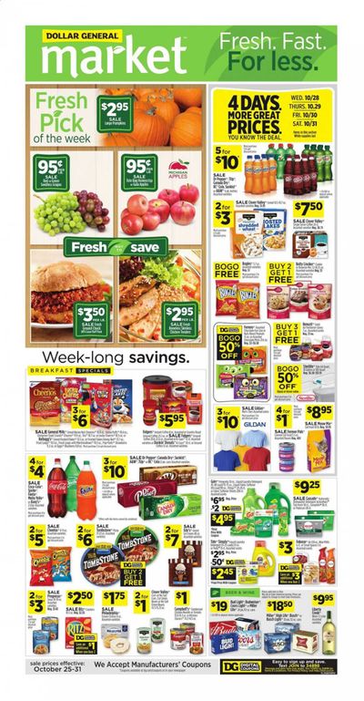 Dollar General (OH) Weekly Ad Flyer October 25 to October 31