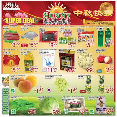 Sunny Supermarket (Leslie) Flyer September 13 to 19