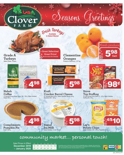 Clover Farm Flyer December 19 to Janaury 1