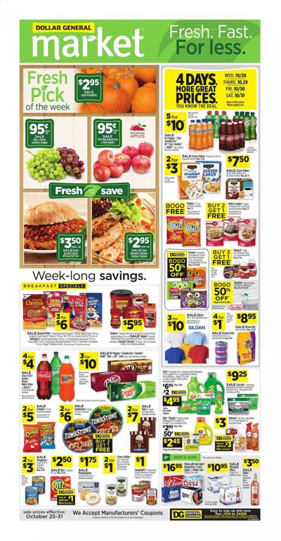 Dollar General (AL) Weekly Ad Flyer October 25 to October 31