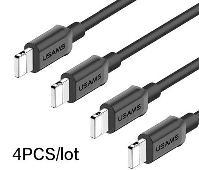 4pcs/Lot USAMS USB Cable for iPhone IOS 11 10 9 2A Fast Charger Usb Charging Cable for iPhone X 8 7 6 5 iPad Date Sync Cable For $3.99 At AliExpress Canada