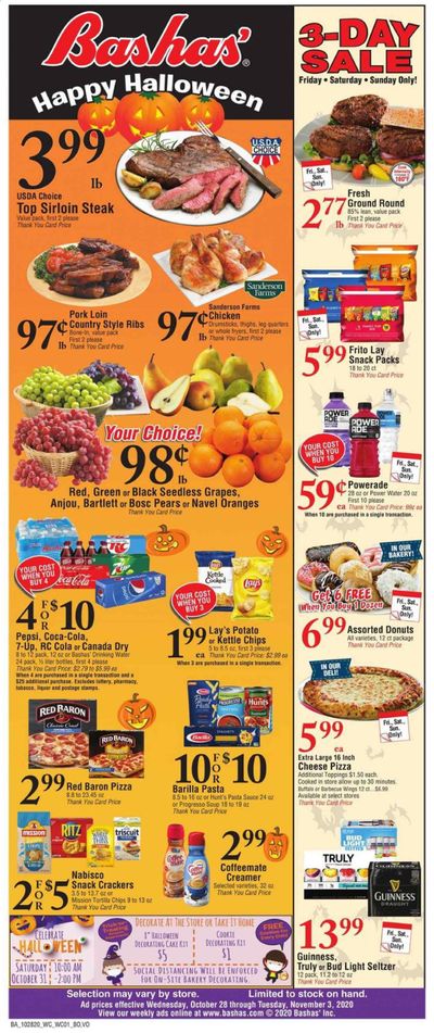 Bashas' (AZ) Weekly Ad Flyer October 28 to November 3