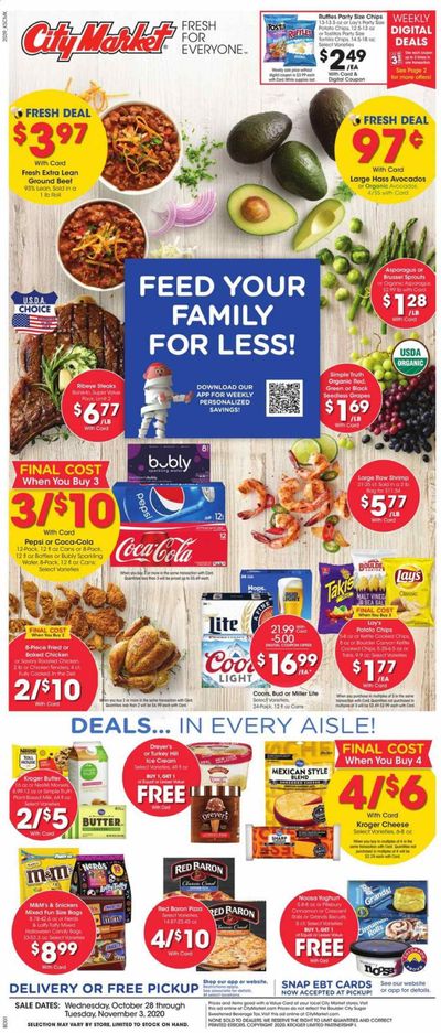 City Market (CO, NM, UT, WY) Weekly Ad Flyer October 28 to November 3