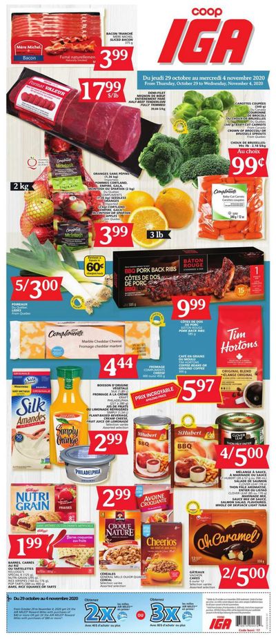 Coop IGA Flyer October 29 to November 4