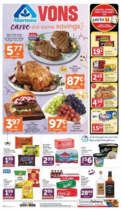 Albertsons Weekly Ad Flyer October 28 to November 3