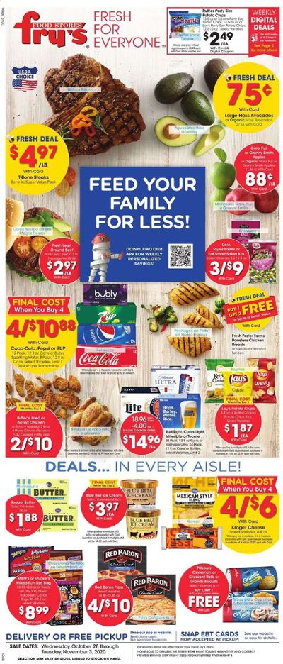 Fry’s (AZ) Weekly Ad Flyer October 28 to November 3