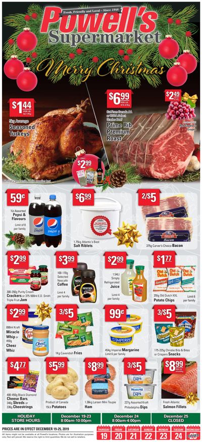 Powell's Supermarket Flyer December 19 to 25