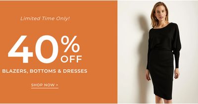 RW&CO. Canada Sale: Save 40% off Blazers, Bottoms & Dresses + up to 60% off & an Extra 30% off Sale Styles