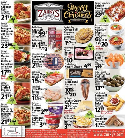 Zarky's Flyer December 18 to 31