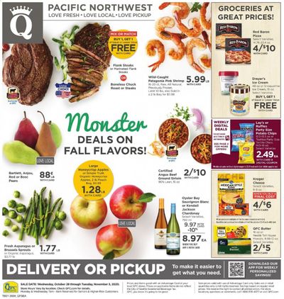 QFC Weekly Ad Flyer October 28 to November 3