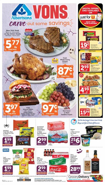 Vons (CA, NV) Weekly Ad Flyer October 28 to November 3