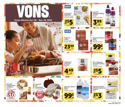 Vons (CA, NV) Weekly Ad Flyer October 28 to November 26