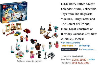 Amazon Canada Deals: Save 20% on LEGO Harry Potter Advent Calendar + 45% on 23-inch Concert Ukulele + More Offers