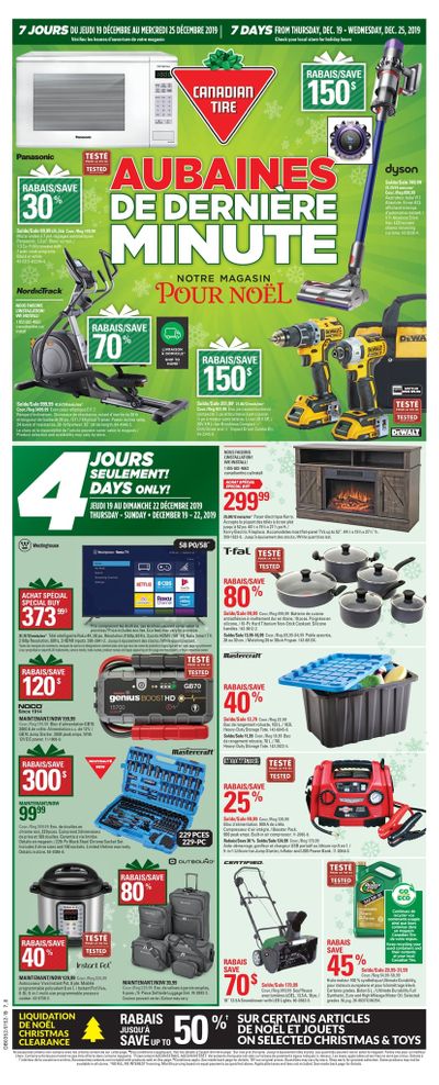 Canadian Tire (QC) Flyer December 19 to 25