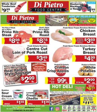 Di Pietro Food Centre Flyer December 19 to January 1