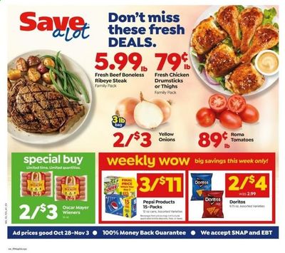 Save a Lot Weekly Ad Flyer October 28 to November 3