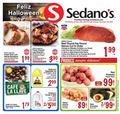 Sedano's (FL) Weekly Ad Flyer October 28 to November 3