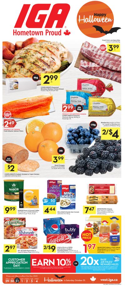 IGA (AB & BC) Flyer October 29 to November 4
