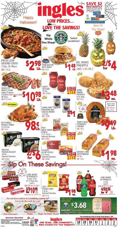 Ingles Weekly Ad Flyer October 28 to November 3