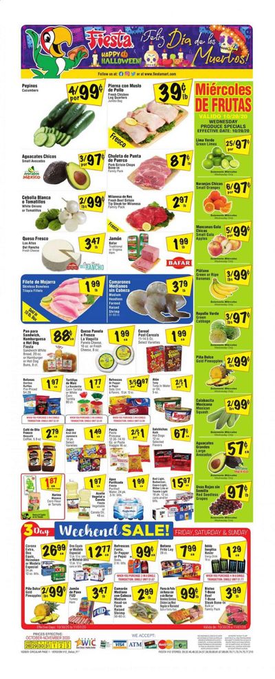 Fiesta Mart (TX) Weekly Ad Flyer October 28 to November 3