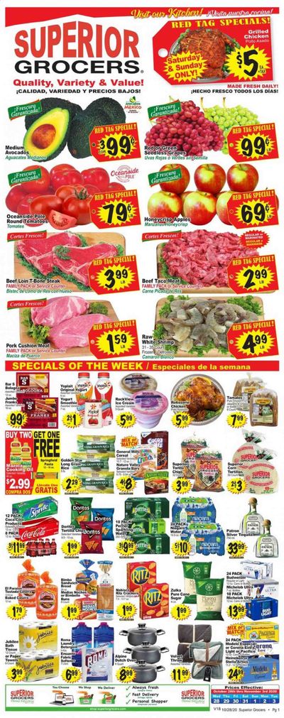Superior Grocers Weekly Ad Flyer October 28 to November 3