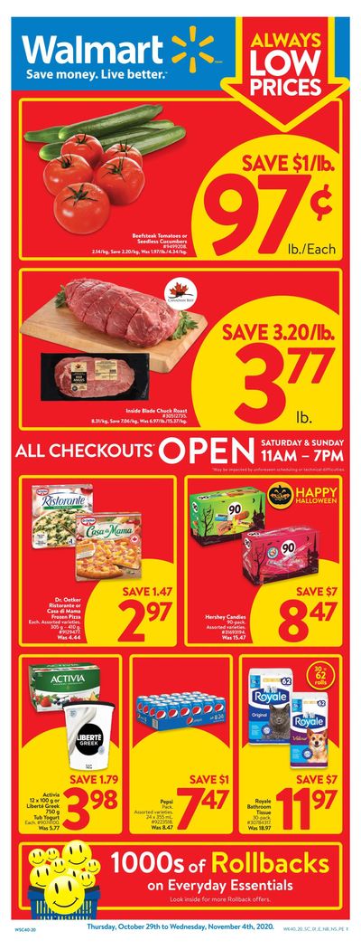 Walmart (Atlantic) Flyer October 29 to November 4
