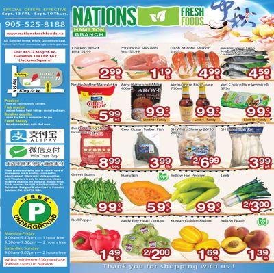 Nations Fresh Foods (Hamilton) Flyer September 13 to 19