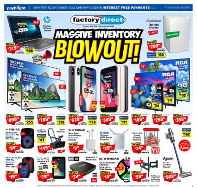 Factory Direct Flyer October 28 to November 4