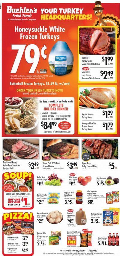 Buehler's Weekly Ad Flyer October 28 to November 3