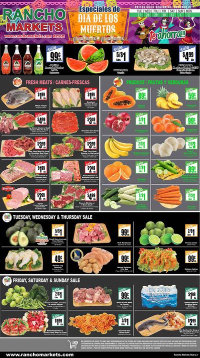 Rancho Markets Weekly Ad Flyer October 27 to November 2